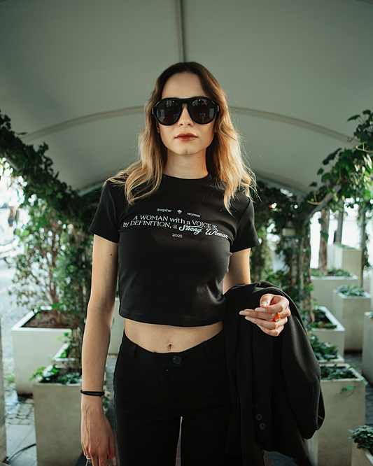 Crop Top "Strong" - Nera